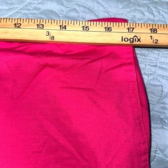 Hot Pink Cotton Womens Pants Size L Elastic Waist - Picture 7 of 9
